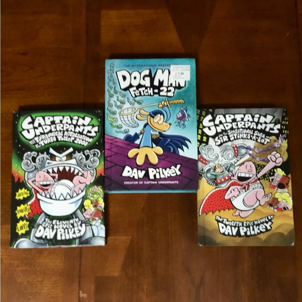 Captain Underpants Book Bundle, Qty. 3, Used
